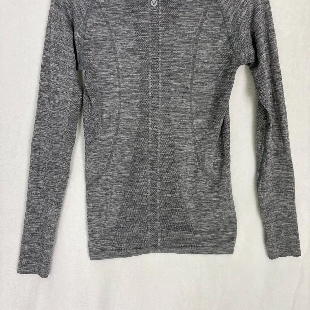 Lululemon Women's Grey Swiftly Tech Long Sleeve‎ Workout Top Size 6